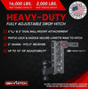 Gen-Y Mega Duty 10in Drop Hitch 16K Dual-Ball Mount Pintle Lock For 2in Receiver