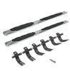 Go Rhino 105412973PS - 5" 1000 Series Side Steps with Mounting Brackets Kit - Polished Stainless Steel