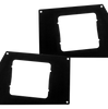 Go Rhino 241733T - BR5/BR10 Front Light Plates (4x4 Surface Mount) - Textured Black