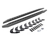 Go Rhino 69404880ST - RB20 Slim Line Running Boards With Mounting Brackets - Protective Bedliner Coating