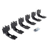 Go Rhino 6943066 - V-Series V3, RB30 and RB Slim Side Steps - MOUNTING BRACKETS ONLY - Textured Black