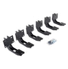 Go Rhino 6943066 - V-Series V3, RB30 and RB Slim Side Steps - MOUNTING BRACKETS ONLY - Textured Black
