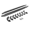 Go Rhino 69443687ST - RB20 Slim Line Running Boards With Mounting Brackets - Protective Bedliner Coating
