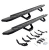 Go Rhino 6960518720PC - RB30 Running Boards with Mounting Brackets & 2 Pairs of Drops Steps Kit - Textured Black