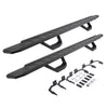 Go Rhino 6961068720T - RB30 Running Boards with Mounting Brackets & 2 Pairs of Drops Steps Kit - Protective Bedliner Coating