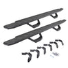 Go Rhino 6961268020T - RB30 Running Boards with Mounting Brackets & 2 Pairs of Drops Steps Kit - Protective Bedliner Coating