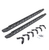 Go Rhino 69634680ST - RB30 Slim Line Running Boards with Mounting Bracket Kit - Protective Bedliner Coating