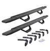 Go Rhino 6961768020PC - RB30 Running Boards with Mounting Brackets, 2 Pairs Drop Steps Kit - Textured Black