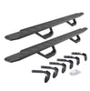 Go Rhino 69617680T - RB30 Running Boards with Mounting Brackets & 2 Pairs of Drop Steps Kit - Portective Bedliner Coating 6961768020T