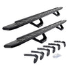 Go Rhino 6961808720C - RB30 Running Boards with Mounting Brackets & 2 Pairs of Drops Steps Kit - Textured Black 6961808720PC