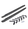 Go Rhino 69618087ST - RB30 Slim Line Running Boards with Mounting Bracket Kit - Protective Bedliner Coating