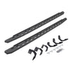 Go Rhino 69620687ST - RB30 Slim Line Running Boards with Mounting Bracket Kit - Protective Bedliner Coating