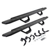 Go Rhino 6962998020PC - RB30 Running Boards with Mounting Brackets & 2 Pairs of Drops Steps Kit - Textured Black