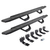 Go Rhino 6963068020PC - RB30 Running Boards with Mounting Brackets & 2 Pairs of Drops Steps Kit - Textured Black
