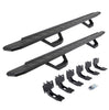 Go Rhino 6963068720T - RB30 Running Boards with Mounting Brackets & 2 Pairs of Drops Steps Kit - Protective Bedliner Coating
