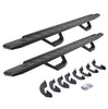 Go Rhino 6964158020PC - RB30 Running Boards with Mounting Brackets & 2 Pairs of Drops Steps Kit - Textured Black