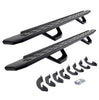 Go Rhino 6964168720PC - RB30 Running Boards with Mounting Brackets & 2 Pairs of Drops Steps Kit - Textured Black