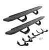 Go Rhino 6964256820T - RB30 Running Boards with Mounting Brackets & 2 Pairs of Drops Steps Kit - Protective Bedliner Coating