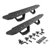 Go Rhino 6965056820T - RB30 Running Boards with Mounting Brackets & 2 Pairs of Drops Steps Kit - Protective Bedliner Coating