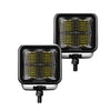 Go Rhino Go Rhino750200321FCS - Blackout Series Lights - Pair of 2x2 Cube LED Flood Light Kit - Black 750200321FCS