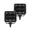 Go Rhino Go Rhino750200321SCS - Blackout Series Lights - Pair of 2x2 Cube LED Spot Light Kit - Black 750200321SCS