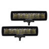 Go Rhino Go Rhino750300621FBS - Blackout Series Lights - Pair of Sixline LED Flood Light Kit - Black 750300621FBS