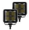 Go Rhino Go Rhino750400321FCS - Blackout Series Lights- Pair of 3x3 Cube LED Flood Light Kit - Black 750400321FCS