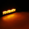 Go Rhino Go Rhino750600622FBS - Blackout Combo Series Lights - Pair of Sixline LED Flood Lights With Amber Accent - Black 750600622FBS