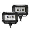 Go Rhino Go Rhino751003023FBS - Bright Series Lights - Pair of 3x2 Rectangle LED Flood Light Kit - Black 751003023FBS