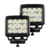 Go Rhino Go Rhino751800523FCS - Bright Series Lights - 5" Rectangle Single LED Spot Light Kit - Black 751800523FCS