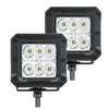 Go Rhino Go Rhino751803023SCS - Bright Series Lights - Pair of 3x3 Cube LED Spot Light Kit - Black 751803023SCS