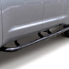 Go Rhino 61249B - 6000 Side Steps With Mounting Bracket Kit - 1-Piece - Wheel-to-Wheel - Black Powdercoat