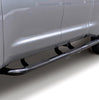 Go Rhino 61249B - 6000 Side Steps With Mounting Bracket Kit - 1-Piece - Wheel-to-Wheel - Black Powdercoat