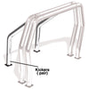 Go Rhino 9390C - Bed Bar Component - Pair of Kickers (Behind Wheel Wells) - Chrome
