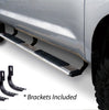 Go Rhino 685404687PS - 5" OE Xtreme Low Profile SideSteps With Mounting Bracket Kit - Polished Stainless Steel