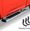 Go Rhino 685441552PS - 5" OE Xtreme Low Profile SideSteps With Mounting Bracket Kit - Polished Stainless Steel