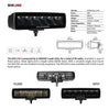 Go Rhino Go Rhino750300621FBF - Blackout Series Lights - Pair of Sixline LED Flood Light Kit - Flush Mount - Black 750300621FBF