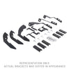 Go Rhino 6940516 - V-Series V3, RB30 and RB Slim Side Steps - MOUNTING BRACKETS ONLY - Textured Black