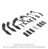 Go Rhino 6940516 - V-Series V3, RB30 and RB Slim Side Steps - MOUNTING BRACKETS ONLY - Textured Black