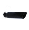 Go Rhino GRT234414B - Black Powder Coated Stainless Steel Exhaust Tip - Textured Black