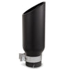 Go Rhino GRT35514B - Black Powder Coated Stainless Steel Exhaust Tip - Textured Black