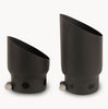 Go Rhino - GRT45X2B - Black Powder Coated Stainless Steel Dual Exhaust Tips