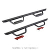 Go Rhino D224346T - Dominator Extreme D2 Side Steps With Mounting Brackets - Textured Black