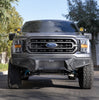 Go Rhino 343981T - Element Front Bumper with Power Actuated Hide-Away Light Bar Mount - Textured Black