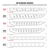 Go Rhino 63404880ST - RB10 Slim Line Running Boards With Mounting Brackets - Protective Bedliner Coating