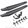 Go Rhino 6949274810PC - RB20 Running Boards With Mounting Brackets & 1 Pair of Drop Steps Kit - Textured Black 6949264810PC