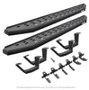 Go Rhino - 6944368720PC - RB20 Running Boards With Mounting Brackets & 2 Pairs of Drop Steps Kit - Textured Black