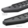 Go Rhino - 6941558720T - RB20 Running Boards With Mounting Brackets & 2 Pairs of Drop Steps Kit - Protective Bedliner Coating