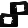 Go Rhino 243881T - BR6 Light Plates - Textured Black