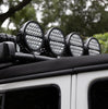 Go Rhino Go Rhino751700911SRS - Blackout Series Lights -9" Round Single LED Spot Light Kit W/Daytime Running Lights - Black 751700911SRS